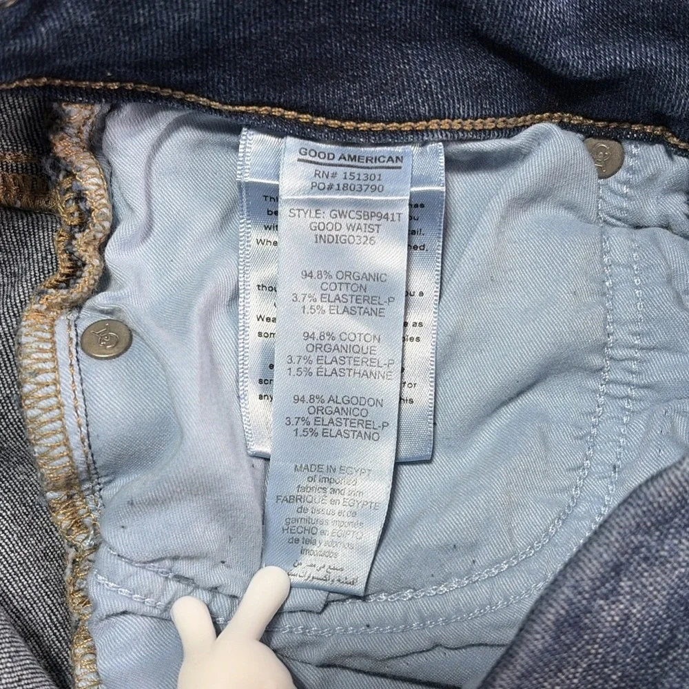 Good American‎ Good Waist High Rise Skinny Jeans - Size 4/27 - Whisker Med Wash